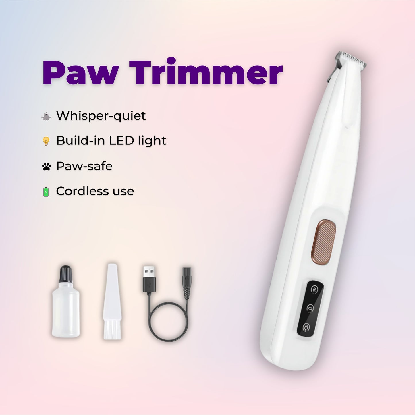 Paw Trimmer with built-in light