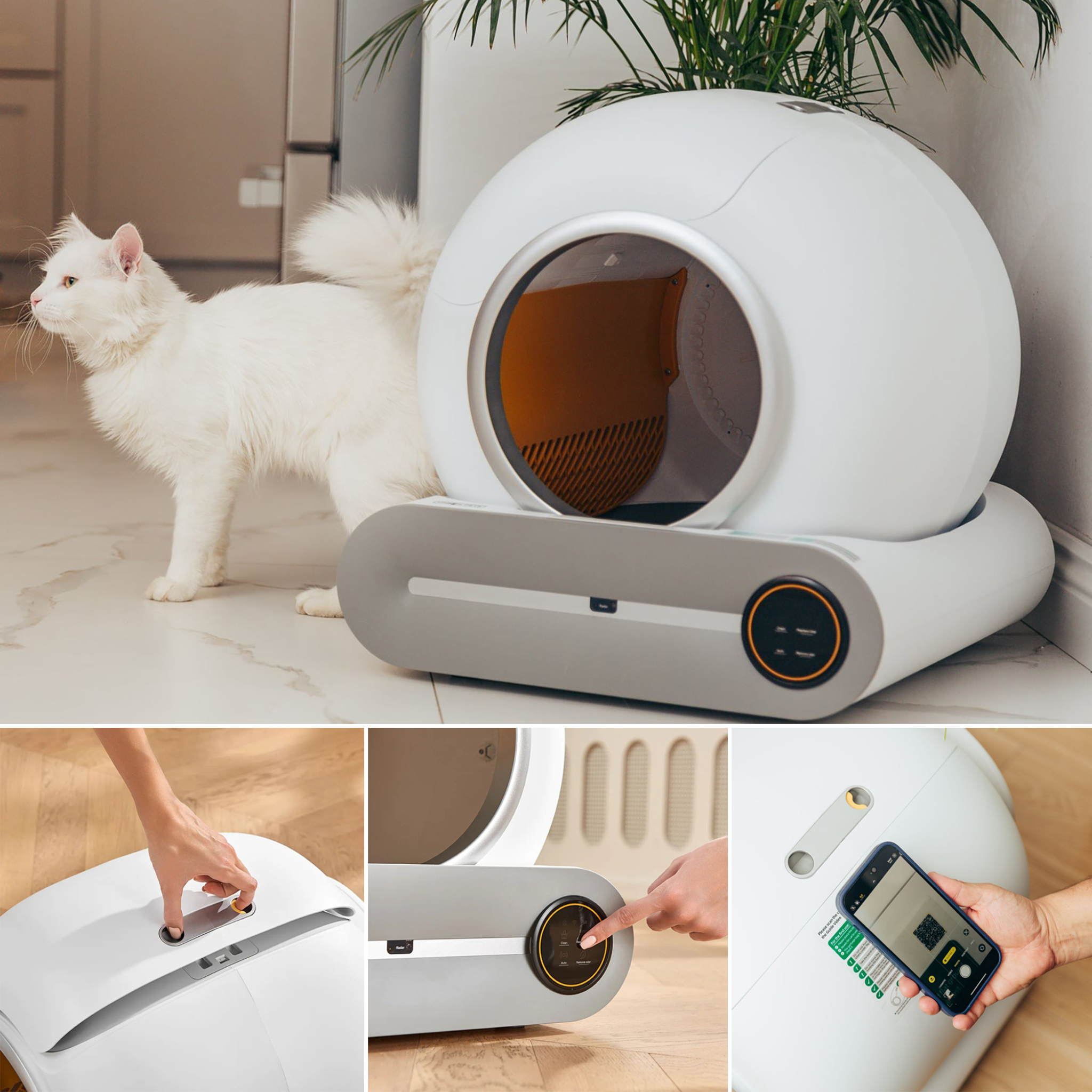 Smart Self-Cleaning Cat Litter Box