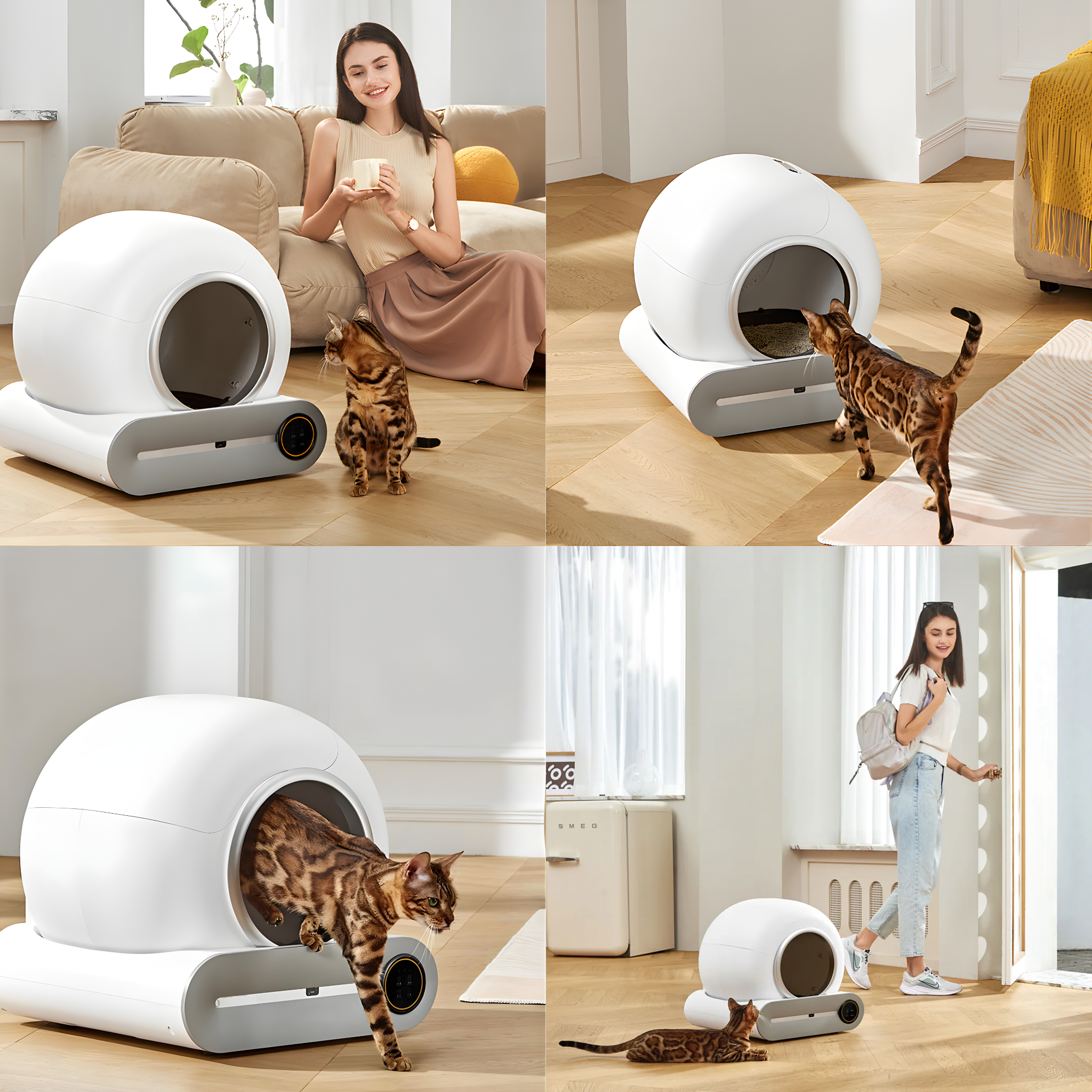 Smart Self-Cleaning Cat Litter Box