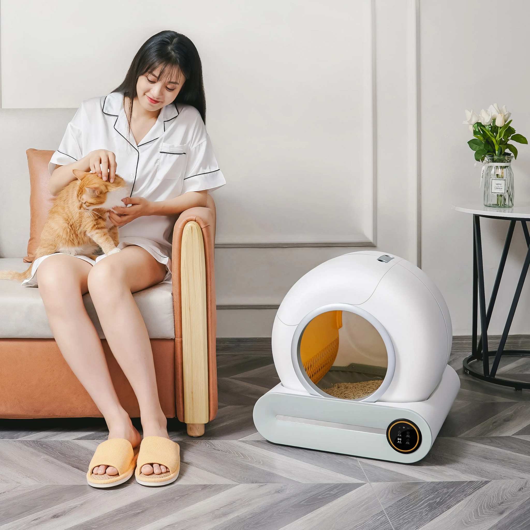 Smart Self-Cleaning Cat Litter Box
